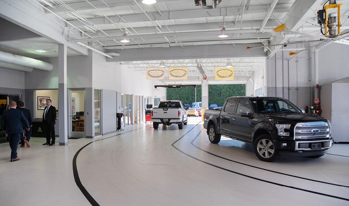 Interior shot of Athens Ford Service Center