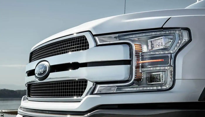 Grille - Chrome Two-Bar Style with Chrome Surround and Caribou Mesh Insert