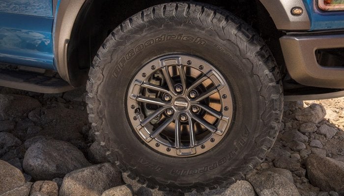 Available Beadlock-Capable Wheels allow you to air down tires for additional traction without risk